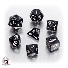 Black & White Classic 7 Dice Set